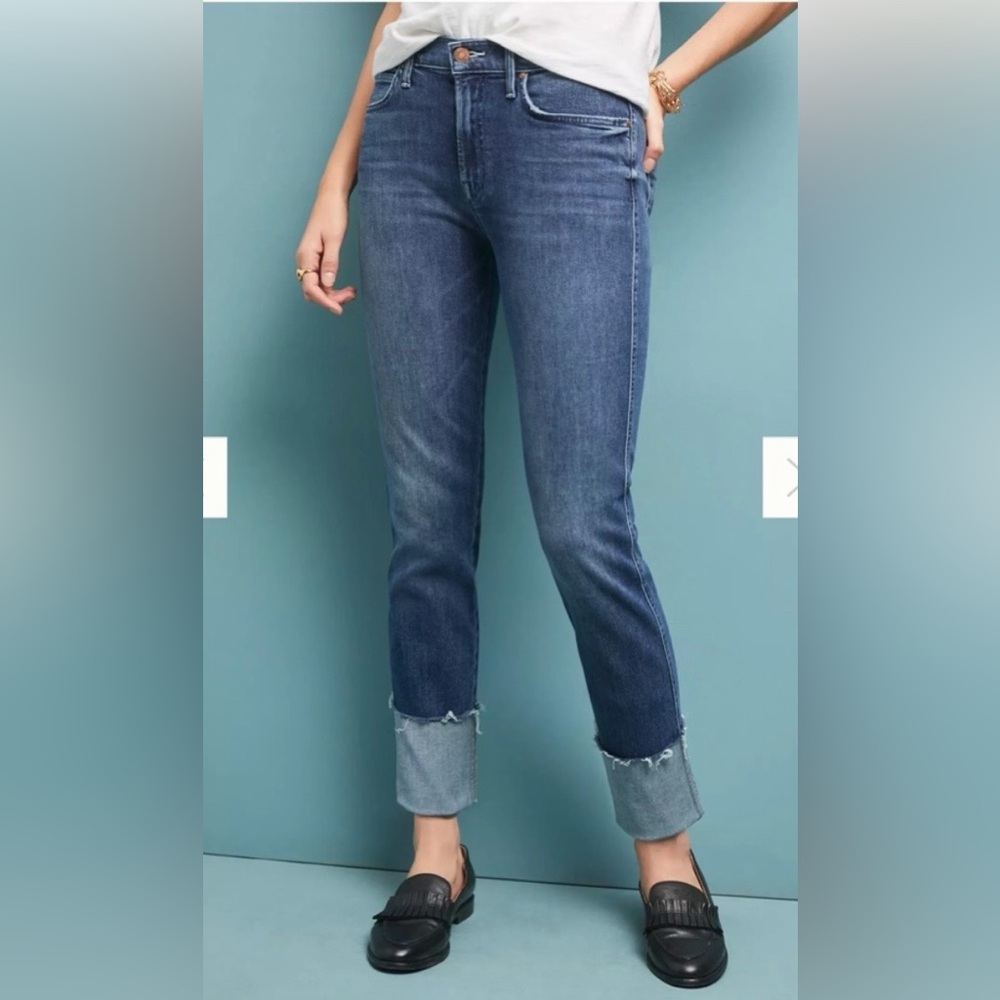 MOTHER Blue Ankle & Cropped Jeans